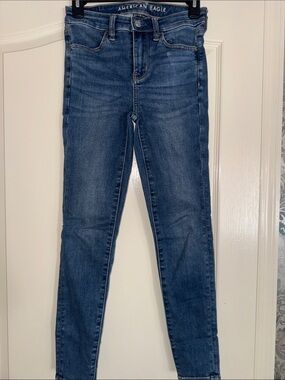 American Eagle Outfitters Dark Blue Skinny Jeans